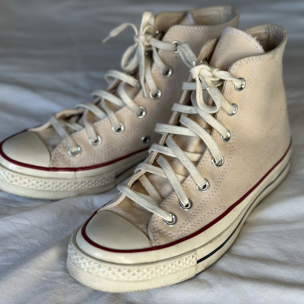 Converse Off-White High-Top Sneakers